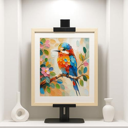 24''Adjustable Metal Tabletop Easel, Picture Frame Stand - color: Black