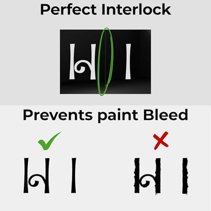 1 Inch Letter Stencils Numbers Templates 315 Adhesive Stencils for Painting, Glass Etching & Wood Burning Sticker Stencil Letters Numbers for DIY Crafts, Fabric, Mailbox, Art Projects, etc (PengStik) - style: 1 inch PENGSTIK
