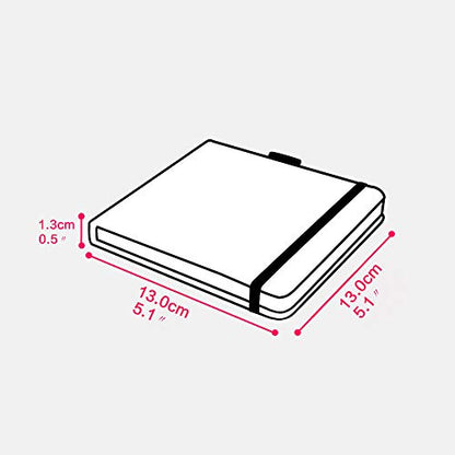 Mifuner Square 5x5 Bleedproof Marker Paper Pad, 110 gsm Alcohol Ink Bristol Paper Sketchbook, Handmade Journal Hardbound 88 Sheets(176 Pages) Markers Ink Mediums Art Sketch Book Lucky Coins - color: S-God's Blessing