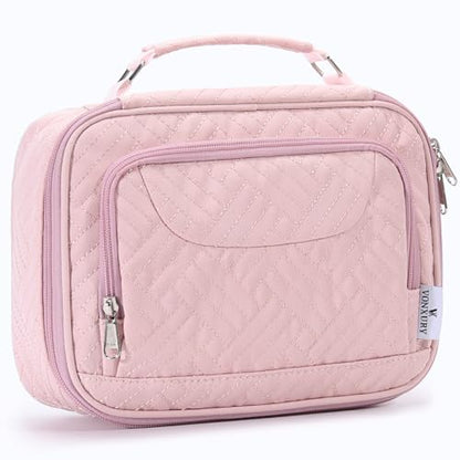 VX VONXURY Large Pencil Case, 54-Slot Colored Pen Pouch 2 Removable Sleeves - color: Pink