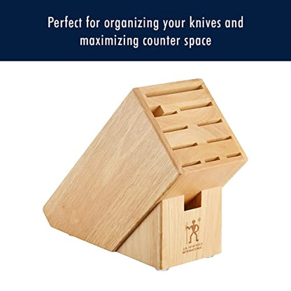 Henckels 11-Slot Knife Block | Keeps Kitchen Knives Organized and Blades Protected. Space-Saving Storage That Keeps Your Kitchen Tidy and Safe.
