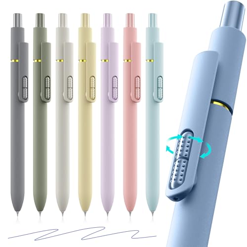 8 Pack Blue Gel Pens with Fidget, Quick-drying Blue Ink No Smudge - color: Morandi-Blue Ink-8Pcs