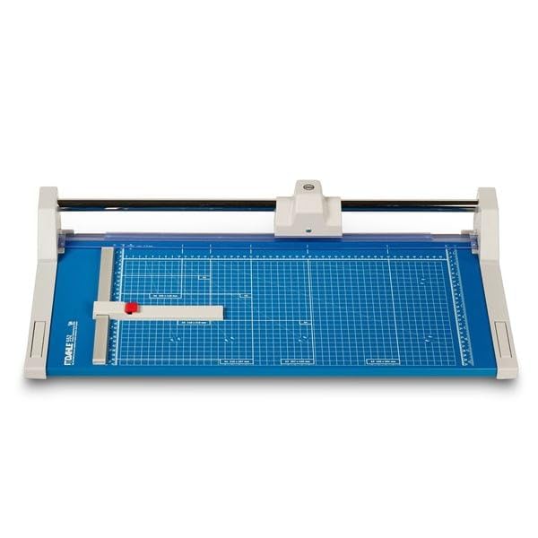 Dahle 550 Professional Rotary Trimmer, 14" Cut Length, 20 Sheet Capacity, Self-Sharpening, Dual Guide Bar, Automatic Clamp, German Engineered Paper Cutter - size: 14" Cut Length