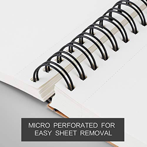 Bachmore Sketchpad 9X12 Inch (68lb/100g), 100 Sheets of TOP Spiral Bound Sketch Book for Artist Pro & Amateurs | Marker Art, Colored Pencil, Charcoal for Sketching (Pack of 2) - color: Navy Blue, size: 9'' X 12'' (Pack of 2)