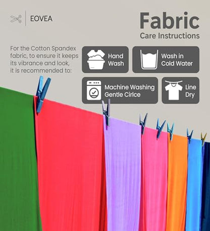 EOVEA - Cotton Spandex Fabric by The Yard - 4 Way Stretch Jersey Knit - Spandex & Cotton T-Shirt Fabric - Lightweight, Breathable - 60" Wide Roll| 10 oz(Charcoal Grey, 1 Yard) - color: Charcoal, size: 1 Yard
