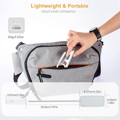 Gritin 9 LED Rechargeable Book Light for Reading in Bed | Eye Caring 3 Color Temps,Stepless Dimming Brightness,80 Hrs Runtime Small Lightweight Clip On Book Reading Light-‎White - color: ‎White