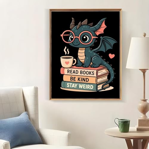 CraftBliss Dragon Paint by Number for Adults, Fantasy Animal Painting by Numbers, DIY Acrylic for Beginners Unframed, Easy Paint by Numbers Adults on Canvas for Decor 16x20inch