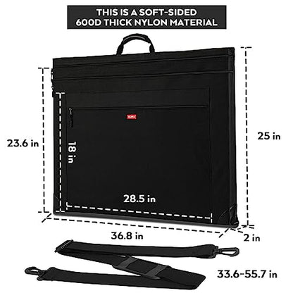 Nicpro Light Weight Art Portfolio Bag, 24" x 36" Art Canvas Portfolio Case - size: 24 x 36 inches