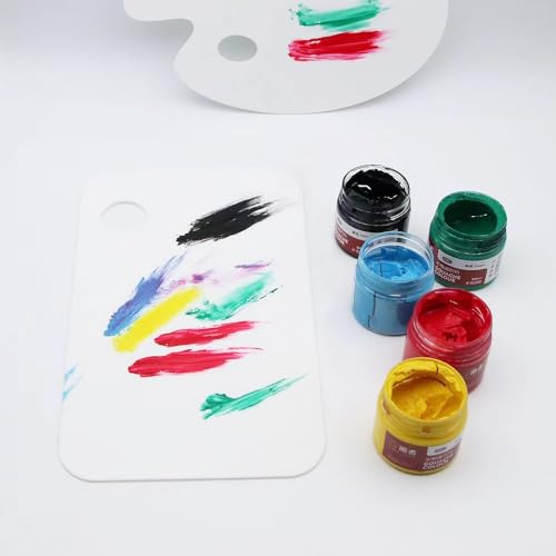 4Pcs Acrylic Paint Palette,Paint Pallet,Art Palette,for DIY Art or Oil Watercolor Painting Palette - style: White