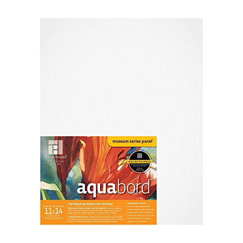 Ampersand Aquabord Panel for Watercolor and Gouache, 7/8 Inch Depth, 11X14 Inch (CBTC1114) - color: Flat Profile, size: 7/8 Inch, 11" x 14"
