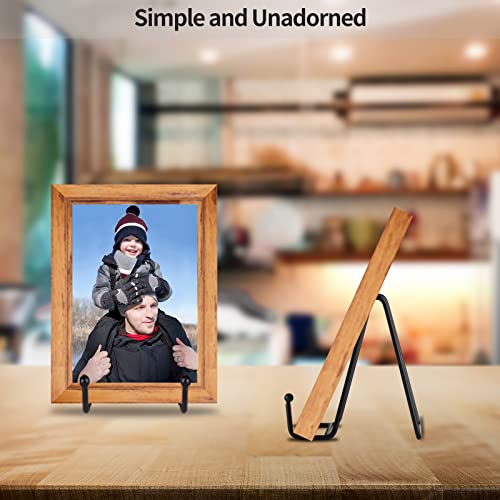 IBosins 5-Pack 4-Inch Plate Holder Display Stands Black Metal Frame Stand - color: Black, size: 4 Inch