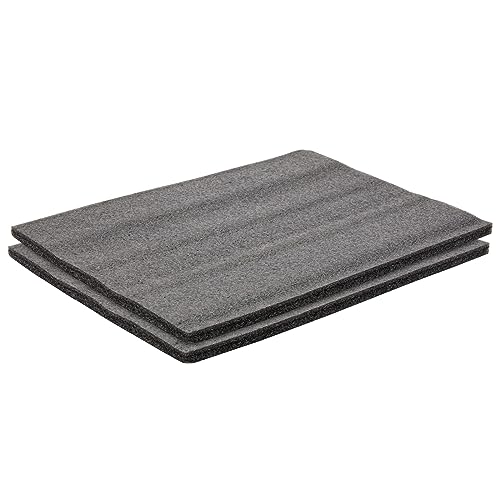 Okuna Outpost Foam Sheets - 16 x 12 x 0.5 in, Black, 2-Pack - High Density Polyethylene Padding & Packing Foam Pads for Backpack Bottom Padding & Tool Case Inserts - Customizable Craft Cushioning - size: 0.5 IN