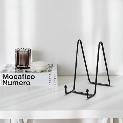 LIONWEI LIONWELI Decorative Plate Stand Holder Picture Frame Stand Easel Display Stand - size: 6 inch (4 pieces)