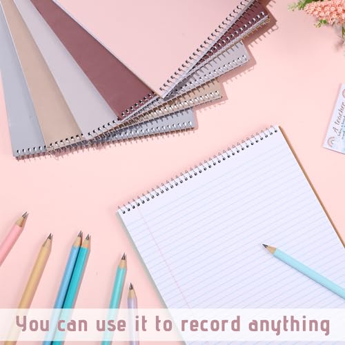 Maitys 6 Pcs Steno Spiral Notebooks, Pastel Color, Whimsical Style - color: Pastel Color, style: Whimsical Style