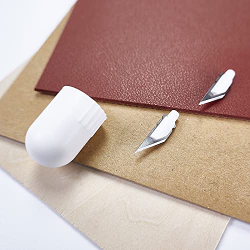 Likart 2 Pcs Knife Replacement Blades for Knife Blade Drive Housing | For Maker Cutting Machine,Likart Knife Blade Perfect for Wood, Leather, Chipboard and More, Blade Tip Only - style: 2 Pcs knife Blades Replacement kit