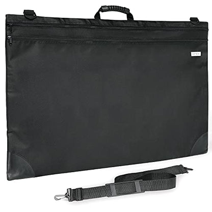 Arteza Art Portfolio Case, 24 x 36 inches, Black, Large Soft Art Storage Folder for Artwork Organization - size: 24x36 Inch