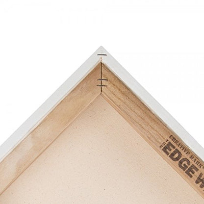 Creative Mark The Edge Deluxe Cotton 2-1/2 in. Deep Stretched Canvas for Painting, 36x36 3-Pack, 14oz. Primed Weight, Universal Archival Priming, Medium Tooth, Frameless Artwork Canvas for Painters - size: 36X36