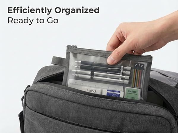 2.0mm Mechanical Pencil Set: 4 Pencils with Case HB Lead Drawing Sketch