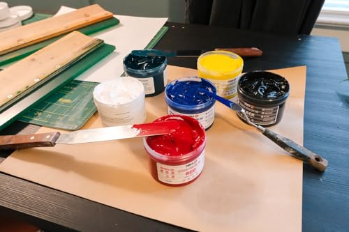 Tinks Screen Printing Ink - Black - 8 oz. | Water-Based Fabric Ink - Screen Printing, Stenciling, Tote Bags & Fabric Stamping - Non-Toxic, No Harsh Fumes - 8 oz. - color: Black