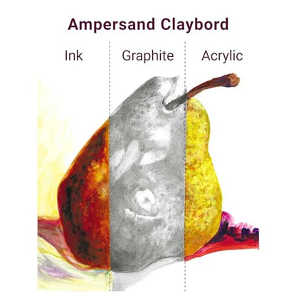 Ampersand Claybord | 24x24 | 1.5" Cradled | Ink & Acrylic Painting Panel - color: 1-1/2" Cradled Profile, size: 24" x 24"