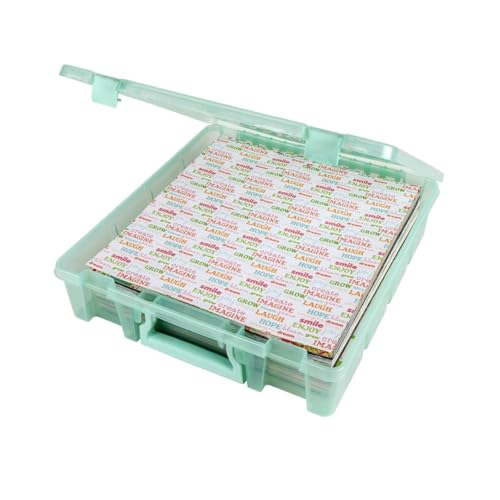 ArtBin 6955RJ Super Satchel 1-Compartment Box, Art & Craft Organizer, 1-Pack, Translucent Mint - color: Mint, size: 1 Pack