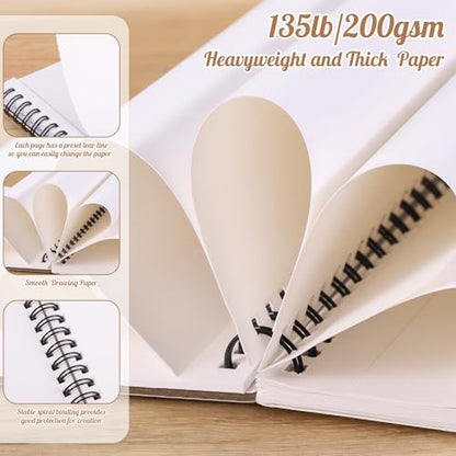 5×7 Marker Paper Pad, 30 Sheets, 200gsm Double-Sided Bleedproof Paper | Acid-Free Smooth Paper, Spiral Bound with Tear Line, Lay-Flat Design, for Alcohol Markers, Pens, Acrylics & Sketching - size: 5×7 Inch (1 Pack)