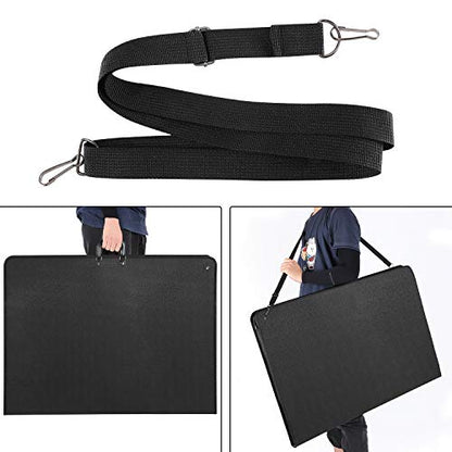 Professional Art Portfolio Case - 24 x 36 Inches - Light Weight & Durable - Shoulder Strap & Handle Options - Three Inside Pockets - Water Resistant - Documents Posters Monitors