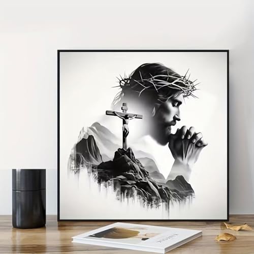 Diamond Art Kits for Adults,Jesus Square Drill Diamond Painting Kit 12x12in - color: DP02102