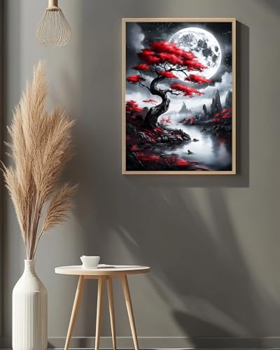 Tree Diamond Art Kits for Adults, Landscape Diamond Art 12X16 Inch - color: Landscape 04
