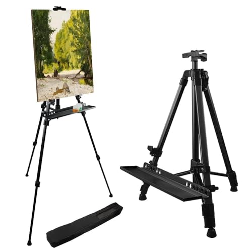 RRFTOK 21-61 Inch Adjustable Art Easel Stand for Painting with Tray - style: 61B 1-Pack