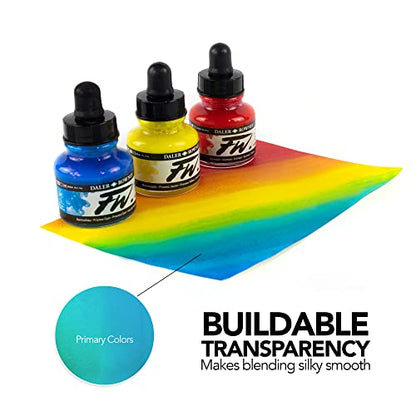 Daler-Rowney FW Acrylic Artists Ink, 1 oz, Rowney Blue (160029119)