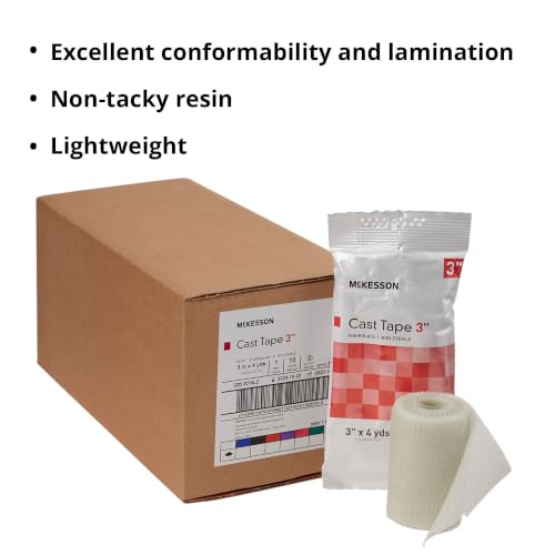 McKesson Cast Tape, White, 3 in, 1 ct | Fiberglass, 4 yds