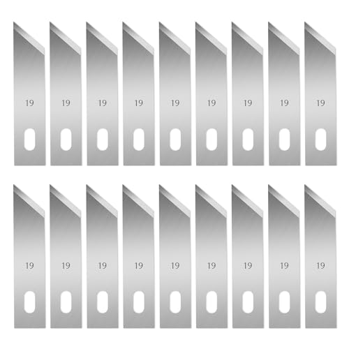 120 Pcs Exacto Knife Blades, #17 High Carbon Steel Hobby Knife Blade Refills Hobby Knife Replacement Blades for Craft, Scrapbooking, Stencil - size: #19