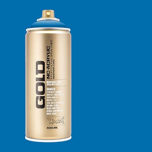 Montana Cans Montana GOLD 400 ml Color, Blue Magic Spray Paint (13.5 Fl Oz) (MXG-G5060) - color: Blue Magic, size: 13.5 Fl Oz (Pack of 1)