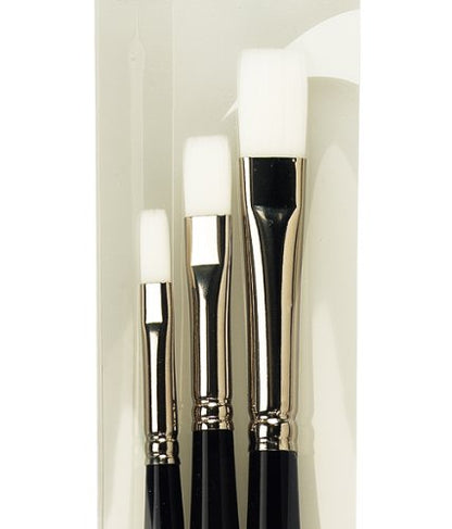 da Vinci Oil & Acrylic Series 5105 Impasto Synthetic Paint Brush Set, Multiple Sizes, 3 Brushes (Series 7105) - style: Impasto Starter Set