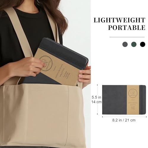 Vienrose Faux Leather Watercolor Sketchbook 8.25 x 5.5 in 24 Sheets Grey - color: Grey, size: 8.25" x 5.5" 1 Pack