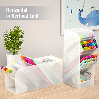 Asten Pen Holder, Pencil Holder for Desk, Pen Organizer (Clear, 1 Pack) - color: Clear-1 Pack