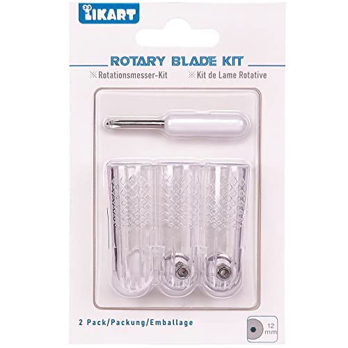 Likart 2 Pcs Rotary Blades Replacement kit for Rotary Blade Drive Housing | For Rotary Blade Drive Housing,Maker Cutting Machine,Perfect for Heavier Fabrics Like Denim,Burlap and More, Blade Tip Only - style: 2 Pcs Rotary Blades Replacement kit