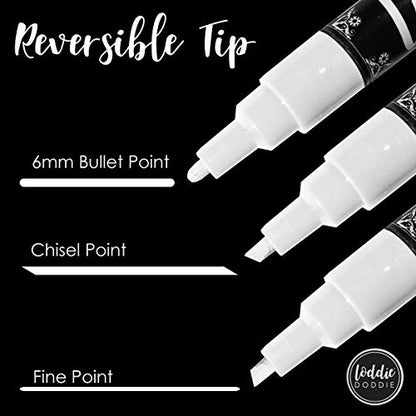 Loddie Doddie Chalk Markers, Liquid Chalk, Chalkboard Calendar, 4 Pack - size: 1 Count (Pack of 4)