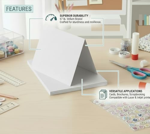 Vellum Bristol Cover 67 Pound, Smooth Finish, 250 Sheets Pack. – Premium Heavyweight Cardstock for Crafting, Printing, and Professional Projects, Acid-Free. (1, Grey, 8.5"x11") - color: Grey, size: 8.5"x11"