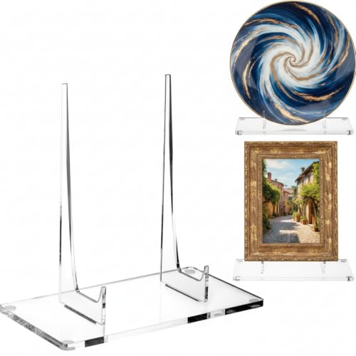 Jetec Acrylic Book Stand Clear Easel Stand for Display, 6 x 4 x 5.5 Inch - size: 6 x 4 x 5.5 Inch