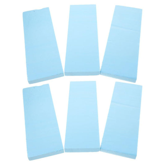 BESPORTBLE Blue XPS Foam Boards - 6Pcs 12x4x0.8 Inch High Density Extruded Polystyrene Sheets - Rigid Base for DIY Craft Diorama Railway Modeling Terrain Sculpting