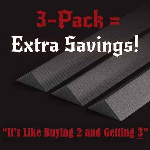 The Foamory 3-Pack Black EVA Foam Bevel Low Profile Triangle 20mm x 1M Long - color: 3 Pack: 1M Lengths (3M Total) - 20mm Thickness, style: Black - Triangle: Low Profile