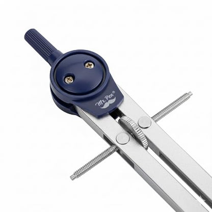 Mr. Pen- Metal Geometry Compass, Center-Wheel Design - color: Silver