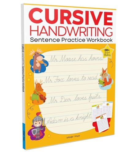 Cursive Handwriting - Sentence: Practice Workbook