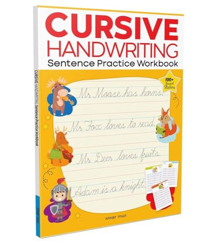Cursive Handwriting - Sentence: Practice Workbook