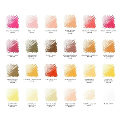 Conté à Paris Conte Carres Crayons - 48 Assorted Colours | Rich Pigmentation, Smooth Blending & Layering, Vibrant Hues, Sketching, Shading, Illustration, Mixed Media Artwork - style: 48 Count - Assorted