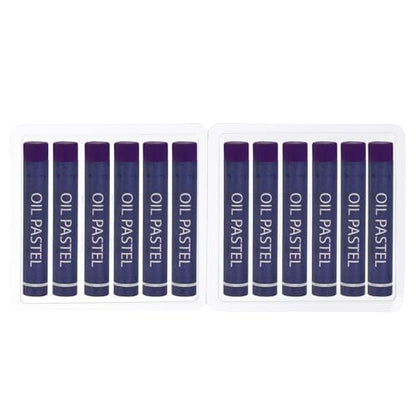 PATIKIL Purple Oil Pastels, 12Pcs Soft Oil Crayons Creamy Pastels Stick Art Supplies for Art Painting Drawing Blending Graffiti for Artists Beginners - color: Purple