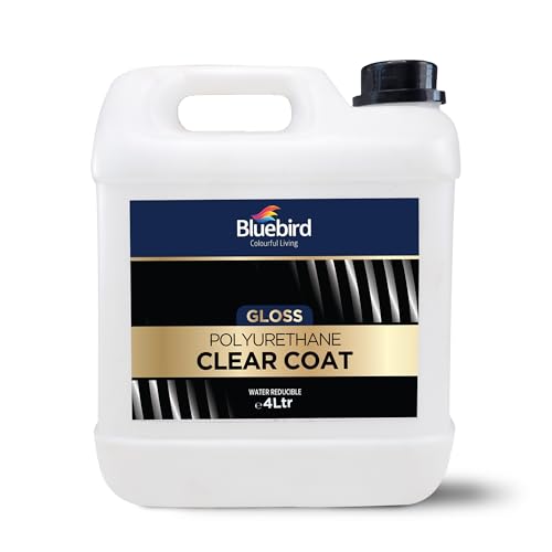 Bluebird Polyurethane Clear Coat for Furniture, Paintings, Water-Based Professional Varnish (Gloss, 135.2 Fl Oz) - color: Gloss, size: 135.2 Fl Oz