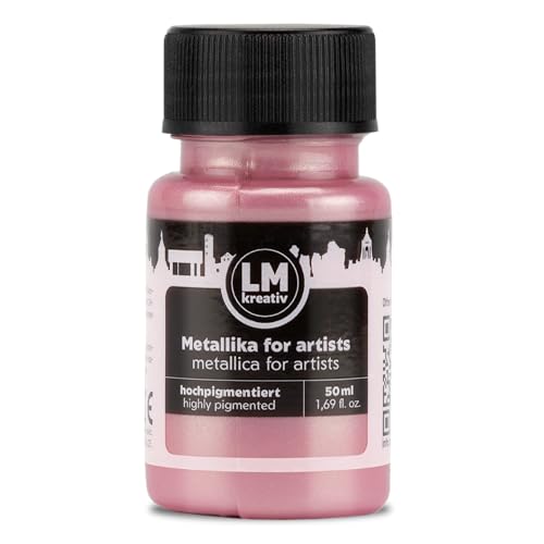 Metallic Acrylic Paint 1.69 fl oz - Pastel Pink - Premium Metallic Paint for Artists and Crafters. High Coverage, Lightfast & Durable. Ideal for Canvas, Wood, Ceramic & More - color: Pastel Pink